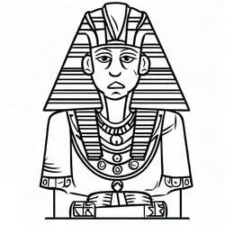 Pharaoh - Free printable coloring pages
