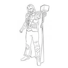 Thor - Free printable coloring pages
