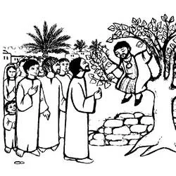 Zacchaeus - Free printable coloring pages