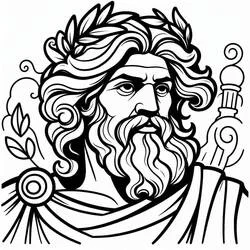 Zeus - Free printable coloring pages