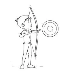 Archery - Free printable coloring pages