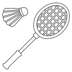 Badminton - Free printable coloring pages