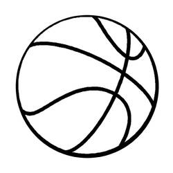 Basketball ball coloring page