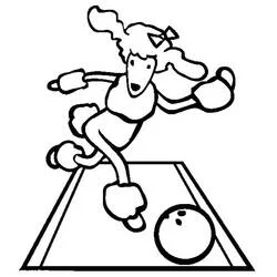 Bowling - Free printable coloring pages