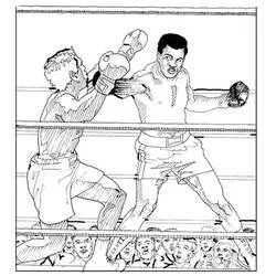 Boxing - Free printable coloring pages