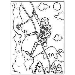 Climbing - Free printable coloring pages