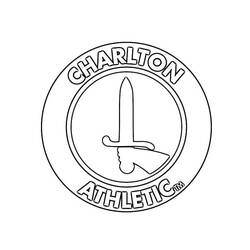 Charlton Athletic club emblem coloring page
