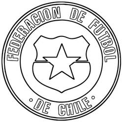Chilean Football Federation logo coloring page