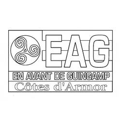 En Avant de Guingamp club logo coloring page