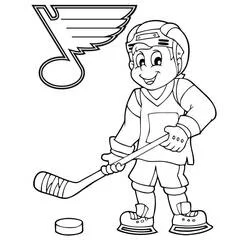 Hockey - Free printable coloring pages