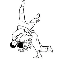 Judo - Free printable coloring pages