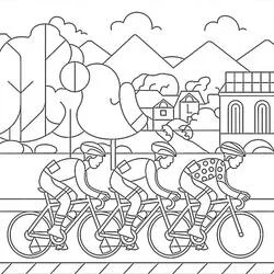 Tour de France - Free printable coloring pages
