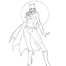Batgirl - Free printable coloring pages