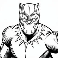 Black Panther - Free printable coloring pages