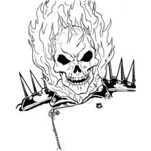 Ghost Rider - Free printable coloring pages