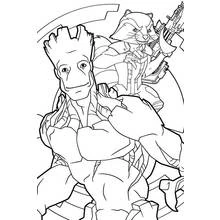Guardians of the Galaxy - Free printable coloring pages