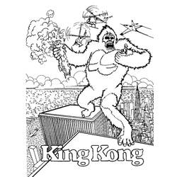 King Kong - Free printable coloring pages