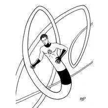 Mr. Fantastic - Free printable coloring pages