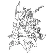 Power Rangers - Free printable coloring pages