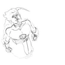 The Human Torch - Free printable coloring pages