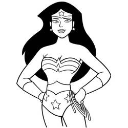 Wonder Woman - Free printable coloring pages