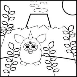 Furby - Free printable coloring pages