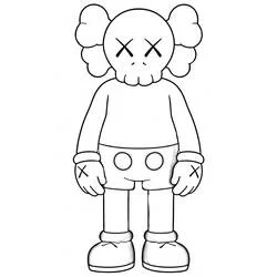 KAWS - Free printable coloring pages