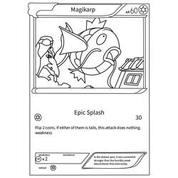 Magikarp Pokemon Card coloring page