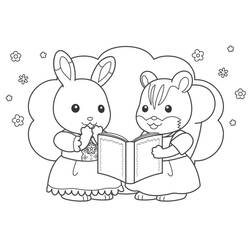 Sylvanian Families - Free printable coloring pages