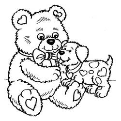 Teddy Bear - Free printable coloring pages
