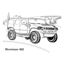 4x4 Vehicles - Free printable coloring pages