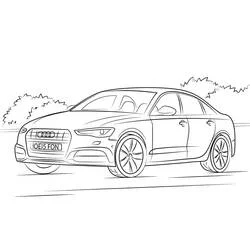 Audi coloring page #174812 to print and color