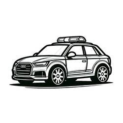 Audi coloring page #218588 to print and color