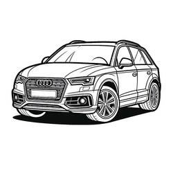 Audi coloring page #218591 to print and color