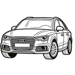 Audi coloring page #218593 to print and color