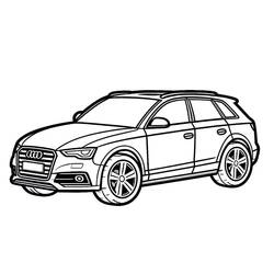 Audi coloring page #218595 to print and color