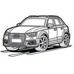 Audi coloring page #218596 to print and color