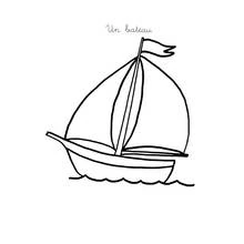 Boat / Ship - Free printable coloring pages