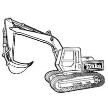Bulldozer / Mecanic Shovel - Free printable coloring pages