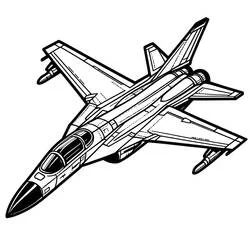 Fighter Jets - Free printable coloring pages