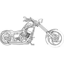 Harley-Davidson - Free printable coloring pages