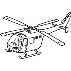 Helicopter - Free printable coloring pages