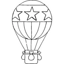 Hot air balloon - Free printable coloring pages