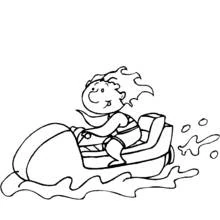 Jet ski / Seadoo - Free printable coloring pages