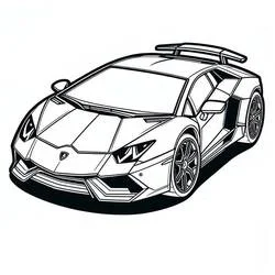 Lamborghini - Free printable coloring pages