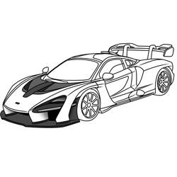 McLaren - Free printable coloring pages