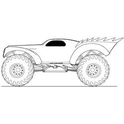 Monster Truck - Free printable coloring pages