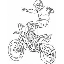 Motocross - Free printable coloring pages