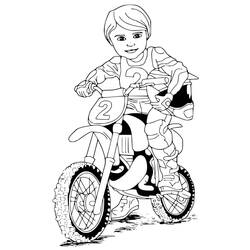 Motocross coloring page #209986 to print and color