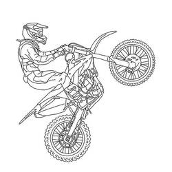 Motocross coloring page #209995 to print and color